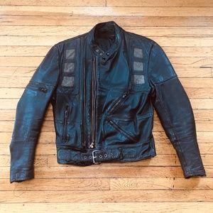 Harley Davidson Vtg Vintage Leather Biker Jacket